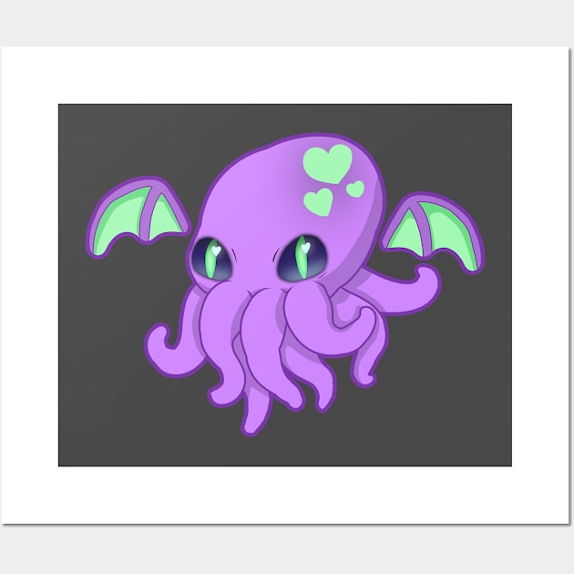 Cutie Cthulhu Wall Art by Candycrypt